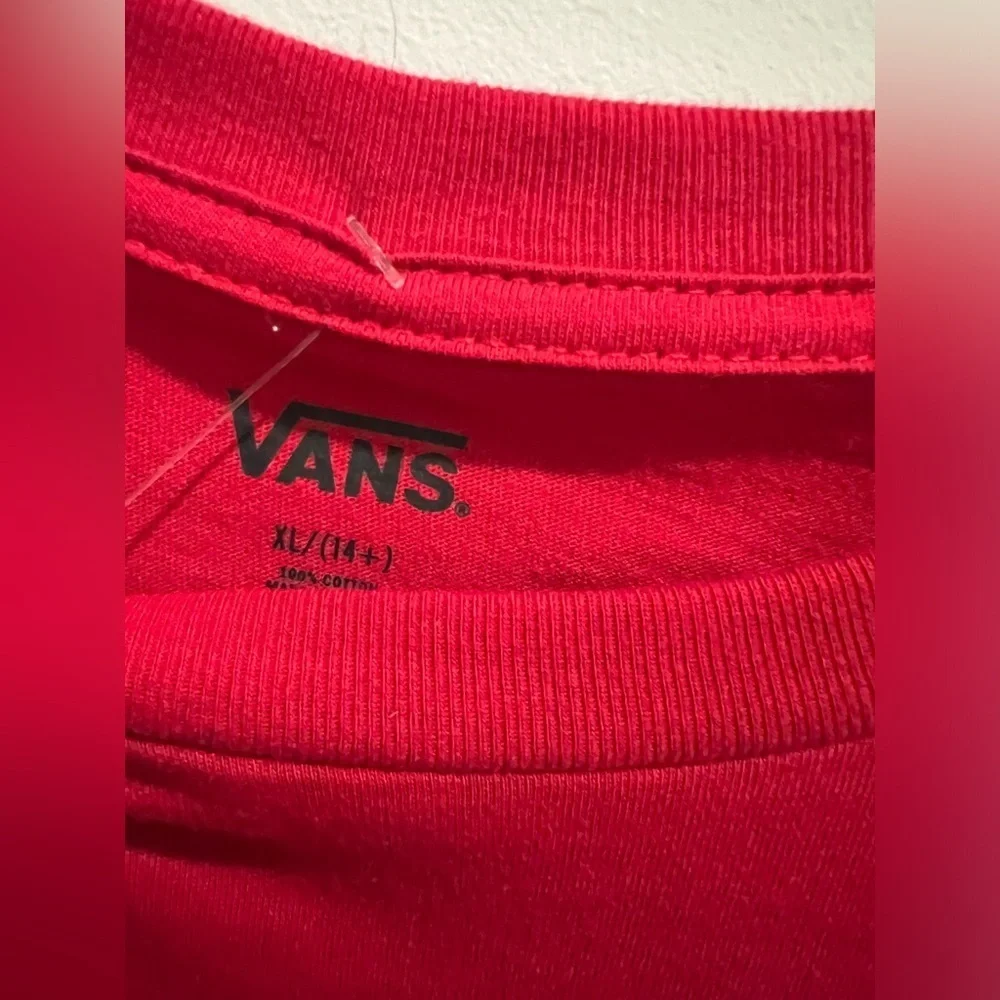 VANS NEW Classic Off the Wall Long Sleeve Shirt Cardinal Red NWT